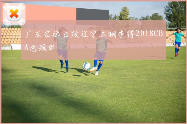 广东宏远击败辽宁本钢夺得2018CBA总冠军
